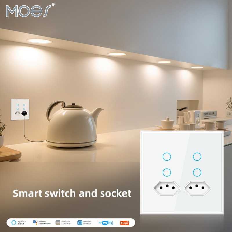 Timer Dual Outlet - Ổ cắm thông minh MOES Tuya