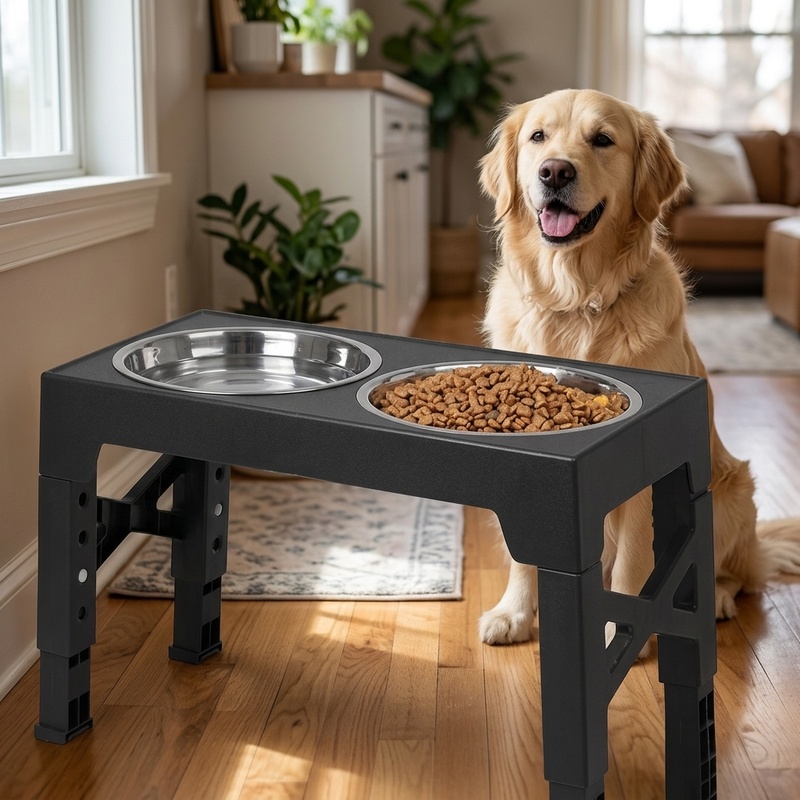 Adjustable Elevated Dog Feeder - đánh giá và giá Royal Canin Food Medium