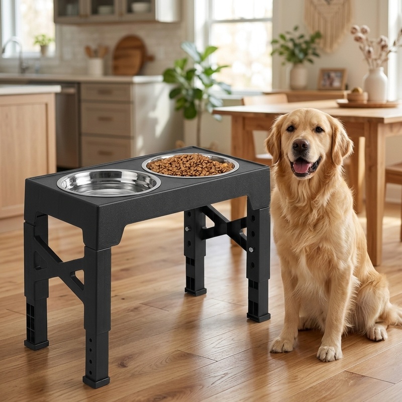 Adjustable Elevated Dog Feeder - đánh giá và giá Royal Canin Food Medium